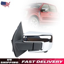Chrome For 2021-2023 Ford F150 Left Side Mirror w/Camera Blind Spot ML3Z17683FA picture