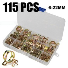 115Pcs 6-22mm Spring Clips Fuel Hose Line Water Pipe Air Tube Clamps Pliers Set picture