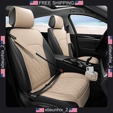Leather Car Seat Covers with Storage Pocket and Belt Pads for Cars, Trucks, picture