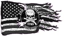 American ripped flag 2nd Amendment Right To Bare Arms Decal  48