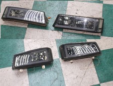 06' Silverado Aftermarket LED DRL Tinted Headlight Headlamp Turn Signal Set 4X picture