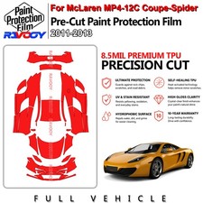 For McLaren MP4-12C Spider 2011-2013 Precut PPF Film TPU 8.5Mil Self Healing Kit picture