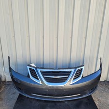 2008-2011 SAAB 9-3 FRONT BUMPER ASSEMBLY W/O FOG LAMPS, GAG CARBON GRAY METALLIC picture