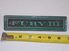 Vtg 1968 Plymouth Fury III Car Vehicle Fender Emblem Badge 2786336 picture