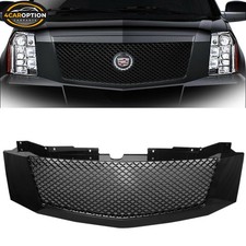 Fits 07-14 Cadillac Escalade Escalade EXT ESV Black Mesh Grill Grille Esv Ext picture
