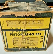 1939-45 Mercury V8 95 & 100HP piston ring set RAMCO #: 8046 STD, 3 3/16