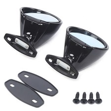 2 Pcs Universal Classic Car Door Side Mirror Rear View Mirror Plane Mirror Set picture