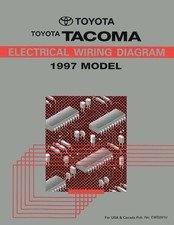 1997 Toyota Tacoma Wiring Diagrams Schematics Layout Factory OEM picture
