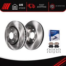 Front Disc Rotors Ceramic Brake Pads Kit 275mm for 2002-2006 Toyota Camry picture