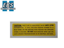 GM Oldsmobile Anti-Spin Decal NOS Quality 1962-1975 Factory EXACT 1968 1969 1970 picture