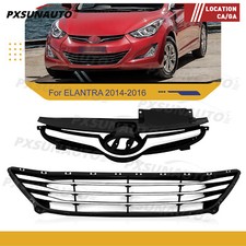 Fit 2014 2015 Hyundai Elantra Front Bumper Upper Lower Grill Grille HY1200173 picture