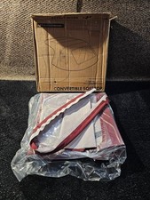 A-Premium Bordeaux Convertible Soft Top with Window For Ford Mustang 1983-1993 picture
