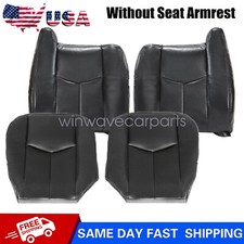 For 2003-2006 Chevy Silverado GMC Sierra Front Seat Covers NO Armrest Dark Gray picture