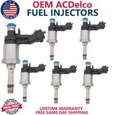 NEW OEM ACDelco x6 Fuel Injectors For 2008-11 Cadiilac Saturn GMC Chevy Buick V6 picture