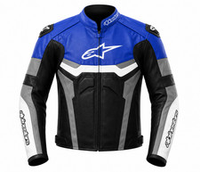 Alpinestars Original Cowhide Leather Jacket, Biker's Racing Motorbike Jacket picture