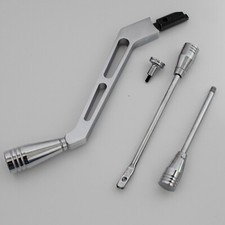 New Billet Aluminum GM Column Shifter Turn Signal Lever Hazard Tilt KIT Polished picture
