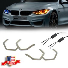 Switchback Concept M4 Iconic Style LED Angel Eye Kit w/Relay Wirings For BMW picture
