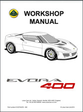 LOTUS EVORA 400 PRINTED WORKSHOP SERVICE MANUAL 900+ PAGES picture