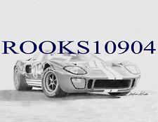 1966 GT40 Mk I SPORTS CAR ART PRINT picture