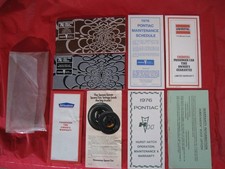 1976 Trans Am Firebird Factory GM Original Owner's Manual Set Y82 Hurst Hatch picture