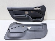 1996-1999 BMW Z3 Roadster Black Interior Door Panel Set Left + Right Oem #0657 picture