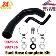 For 1970-75 Jeep CJ5 CJ6 Fuel Fill & Vent Hose Master Kit, Vent Kit SS Clamps US picture