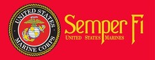  Semper Fi MARINE CORPS PERFORATED REAR WINDOW VINYL DECAL FOR TRUCK MADE IN USA picture