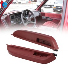 Left&Right Door Armrest For 90-1994 Chevrolet/GMC Door Panel Handle Red picture