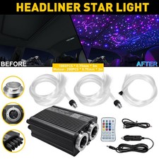 Interior Twinkle Meteor Car starry sky Lamp Roof Ceiling RGB Fiber Optic SET picture
