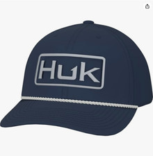 HUK Man's Size 1 - Rope, Unstructured Adjustable Fishing Hat Captain Naval... picture
