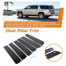 6PCS Door Pillar Molding Applique Set For 2015-2018 Chevrolet Suburban GMC Yukon picture