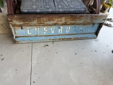 58-59 60-66 Chevy Truck Fleetside Tailgate Original Blue Paint Patina GM Pickup picture