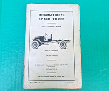 1921 International Speed Truck Model S Instruction Book IHC Int. 2708A.  3-29-21 picture