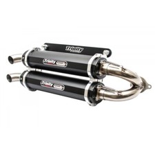 Trinity Racing Stage 5 Slip-On Exhaust for Polaris RZR XP Turbo/S TR-4152S-BK picture