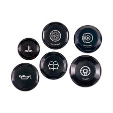 IAG Revolve Engine Bay Dress-Up Cap Kit for Subaru 02-07 WRX, 04-07 STI, Black picture