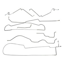 Fits 1984-1991 Jeep Cherokee Wagoneer Preformed Hydraulic Brake Line Set Steel picture