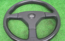 JDM MOMO Ghibli 3 Leather Steering Wheel Used picture
