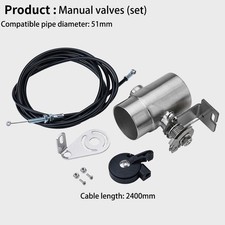 51mm Manual Operation Motorbike Motorcycle Exhaust Control Valve Welded picture
