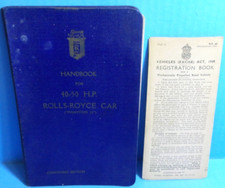 Rolls Royce Phantom III Owners Manual/Handbook For 40-50 H.P. Cars ORIGINAL picture
