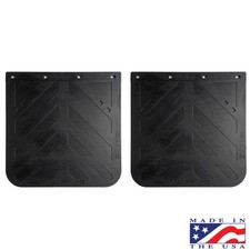 HD CHEVRON  24” X 24” RUBBER MUD FLAPS (pair) Black picture
