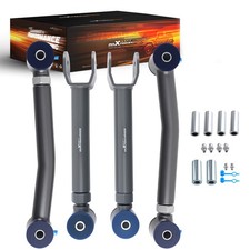 4Pcs Upper & Lower Adjustable Front Control Arms for Jeep Cherokee XJ 1984-2001 picture