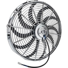 HiFlow Chrome Universal Electric Radiator Cooling Fan, 12 Inch picture