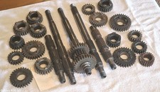 Harley Parts Lot 5 Speed Transmission MAINSHAFTS/ COUNTER SHAFTS/ ASSORTED GEARS picture