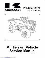 Kawasaki service workshop manual 2003, 2004 & 2005 PRAIRIE 360 4×4, KVF 360 4×4 picture