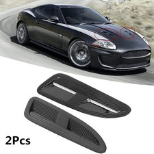 2xCar Carbon Fiber Front Hoods Bonnet Vents Air Outlet Cover Trim for Jaguar XKR picture