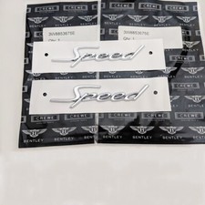 ✰✰Bentley Continental GT GTC Speed Sidehead Fender Badge Set OE 3W8853675E picture