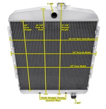 ER Champion 3 Row Radiator Chevy Configuration for 1949 Oldsmobile Series 98 picture