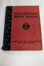 Vtg 1935 Chevrolet Shop Repair Manual Original Official Publication Car Truck picture