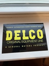 Delco Battery Decal 1960’s picture