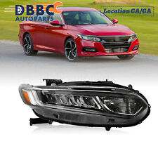 For 2018-2020 Honda Accord W/LED DRL Signal Headlight Assembly passenger RH picture